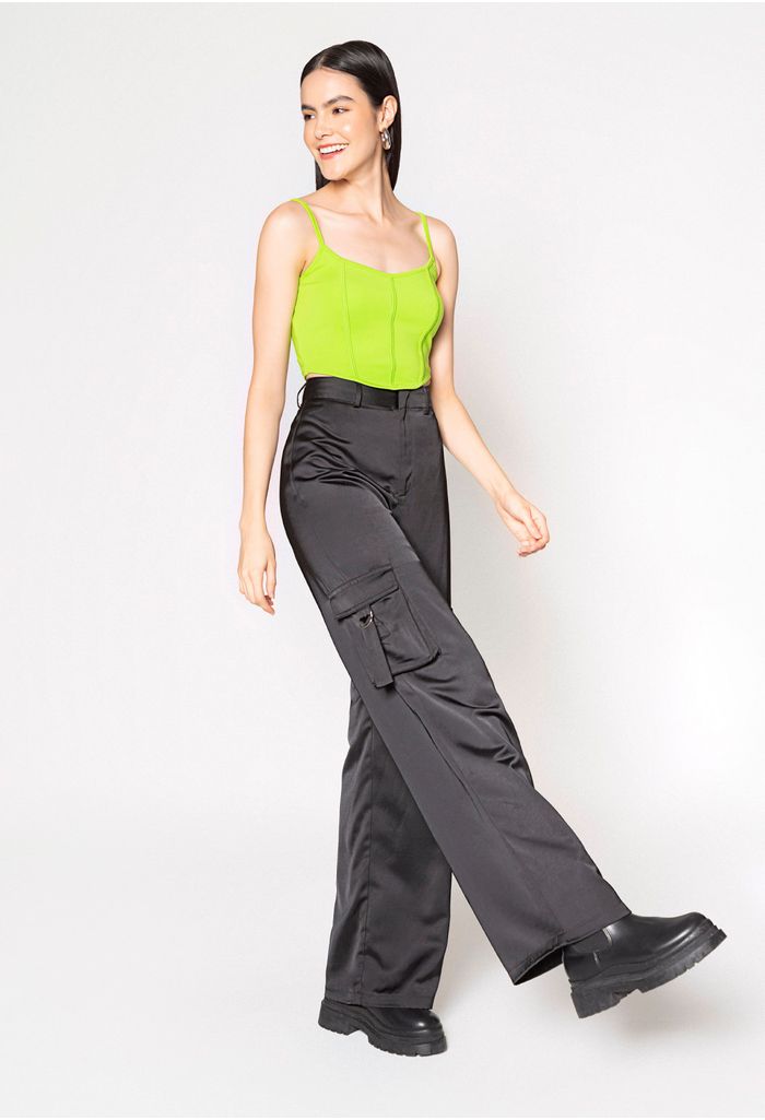 Pantalon para dama recto estilo cargo ELA