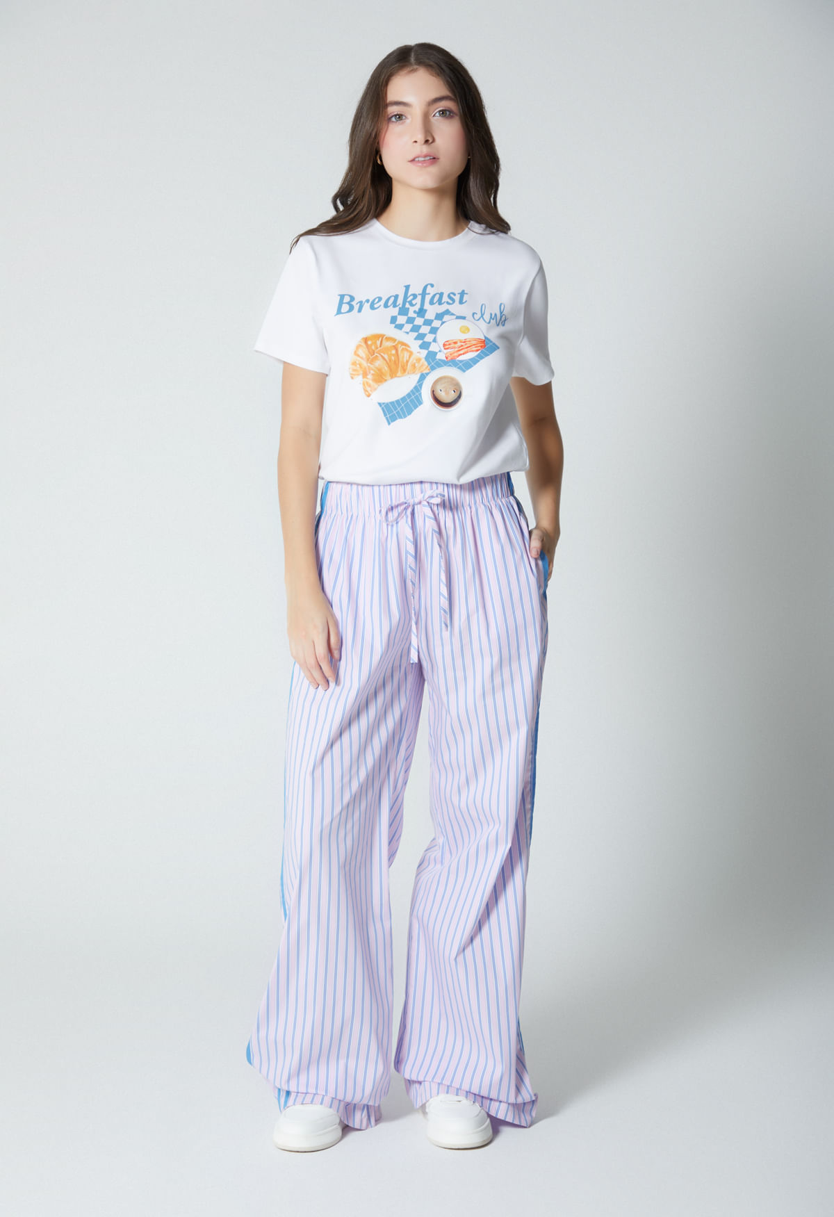 Pantalon para mujer tiro medio palazo