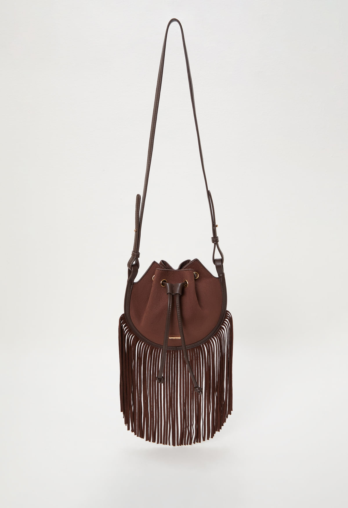 Bolso manos libres con flecos