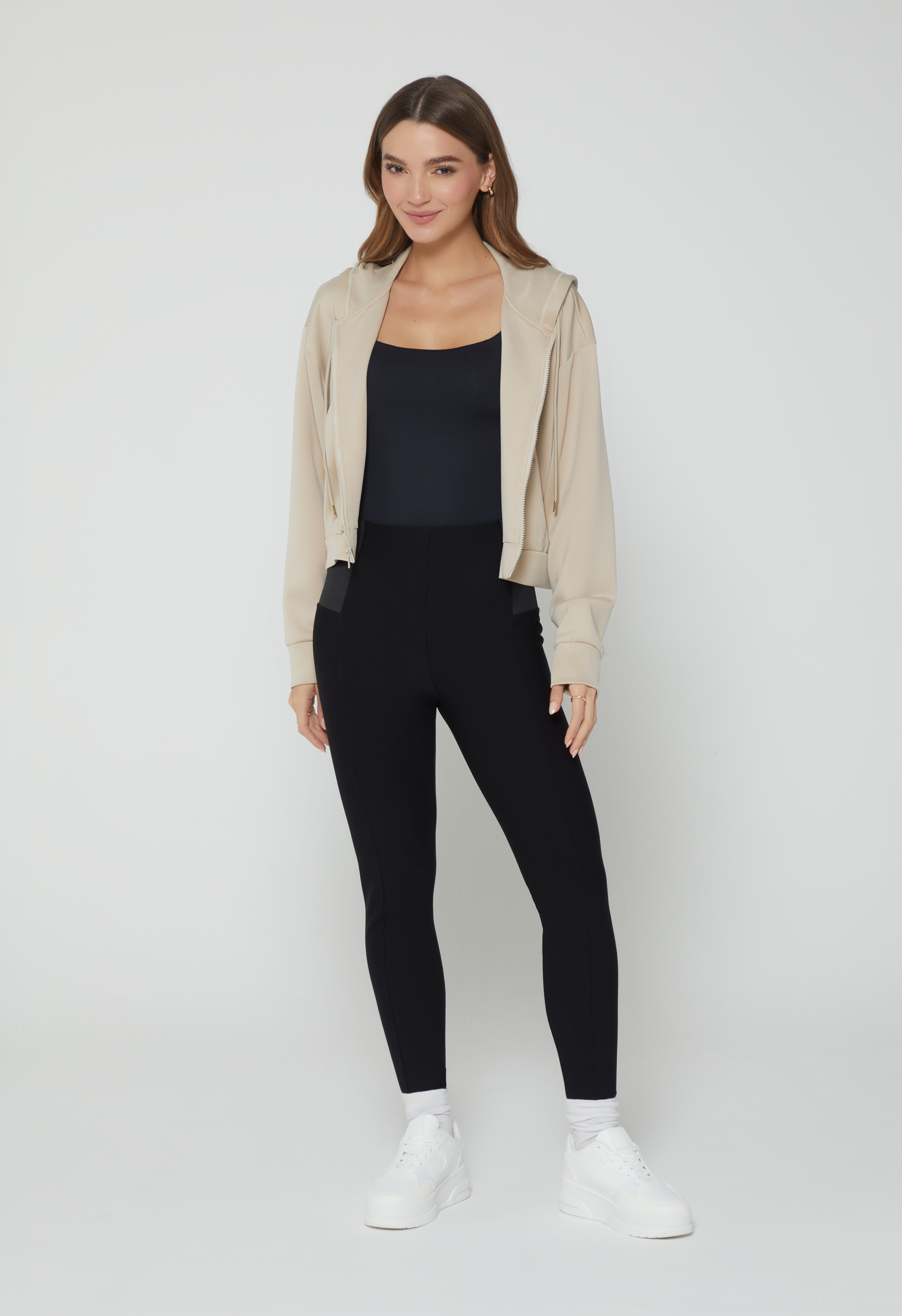 Leggings tiro alto con resorte lateral