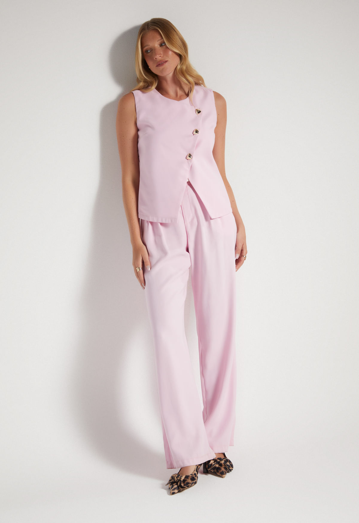Pantalon tiro alto para mujer